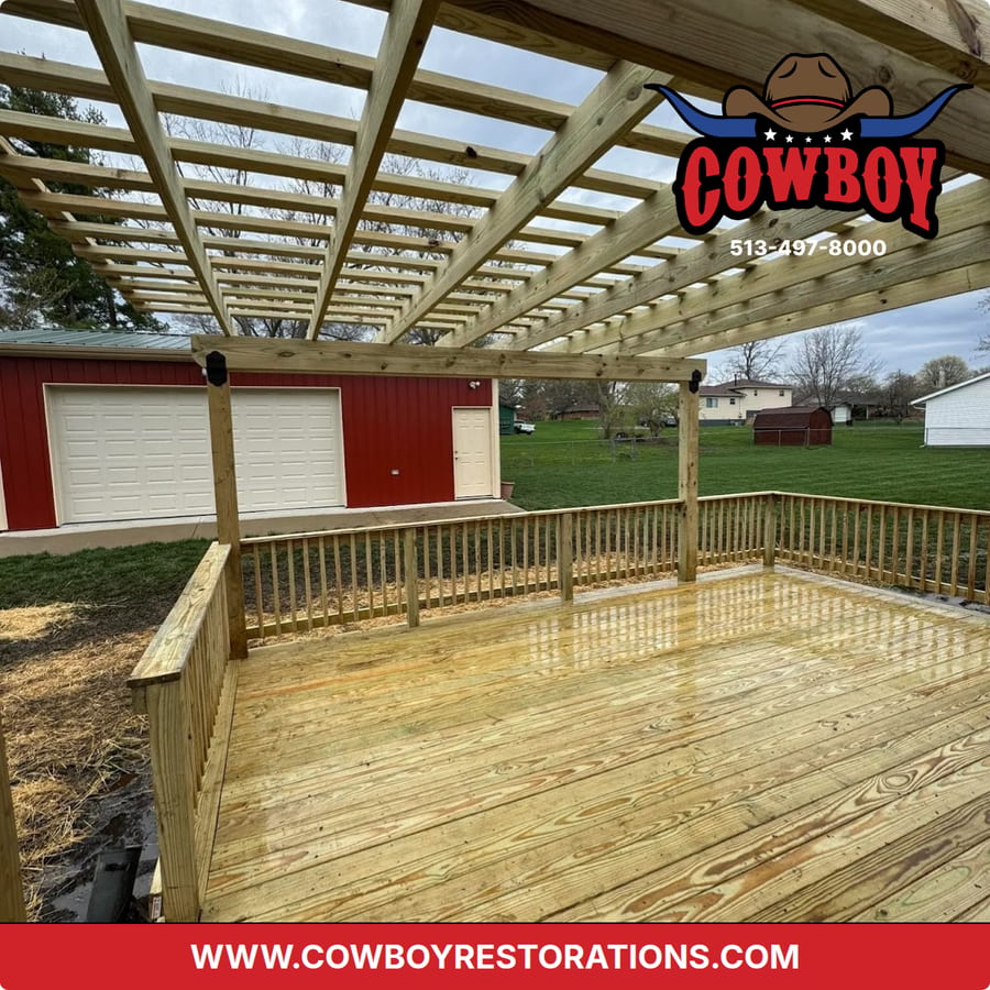 Deck Staining project near Centerville