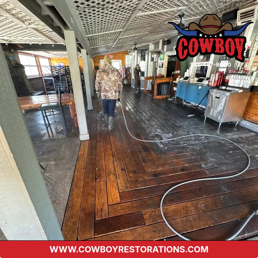Deck Staining project near Centerville