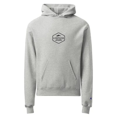 Center Main Logo | Unisex Champion Hoodie | Black Screen Print