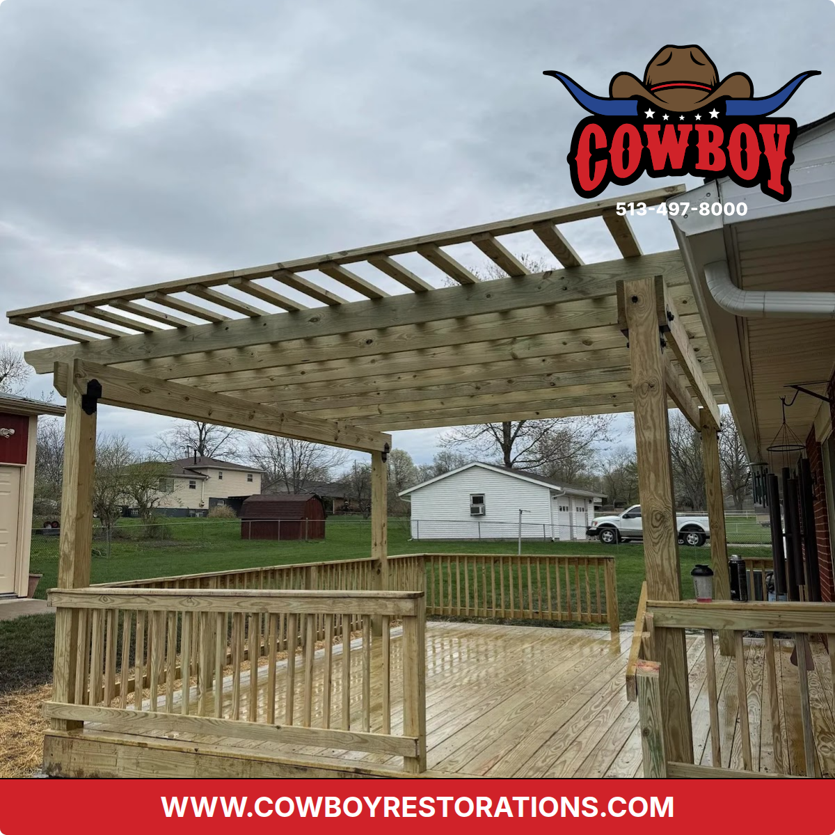 Fencing project near Morrow