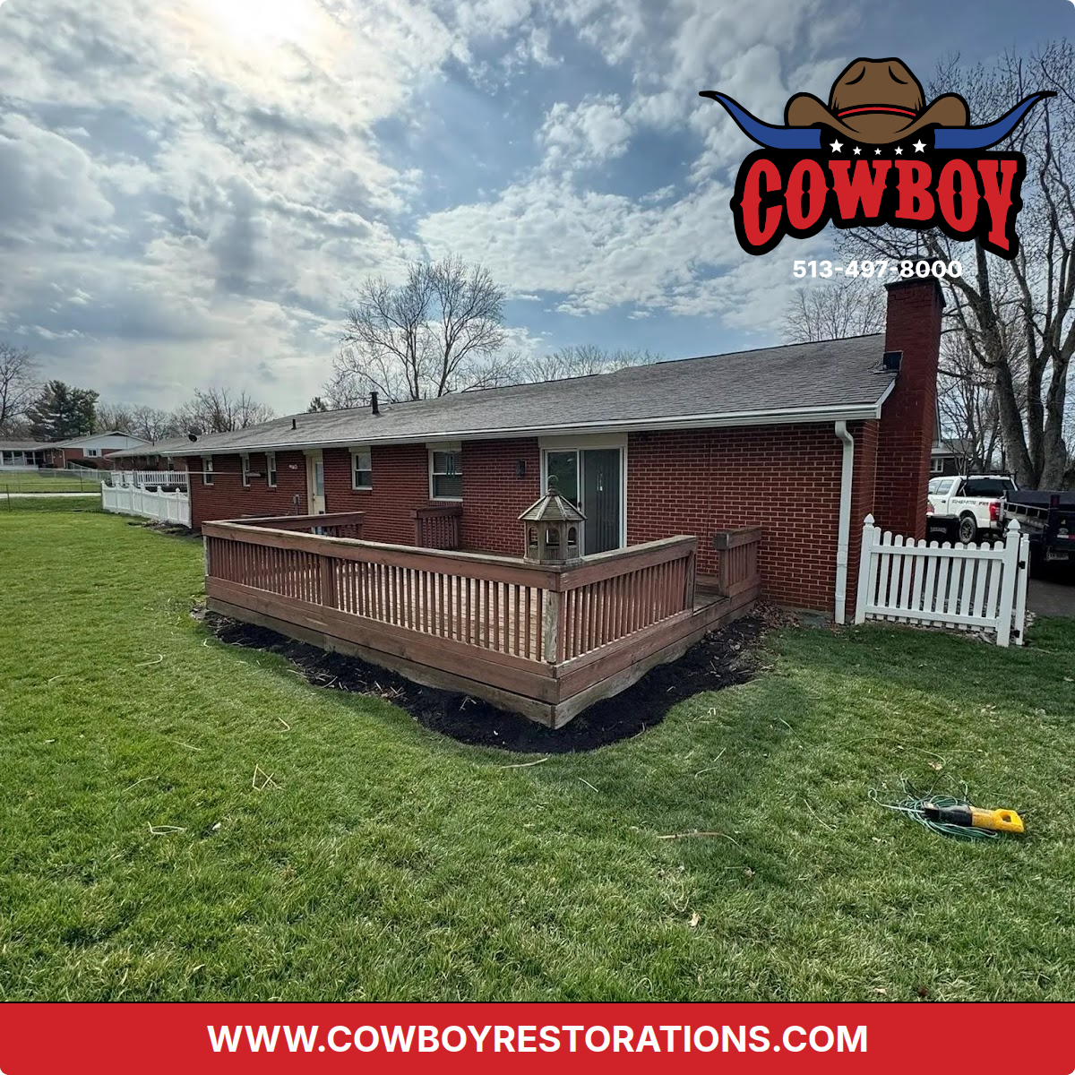 Fencing project near Morrow