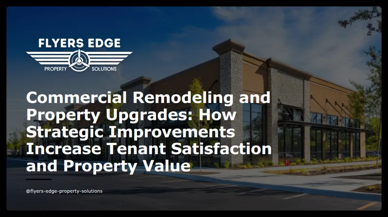 Commercial Remodeling and Property Upgrades: How Strategic Improvements Increase Tenant Satisfaction and Property Value