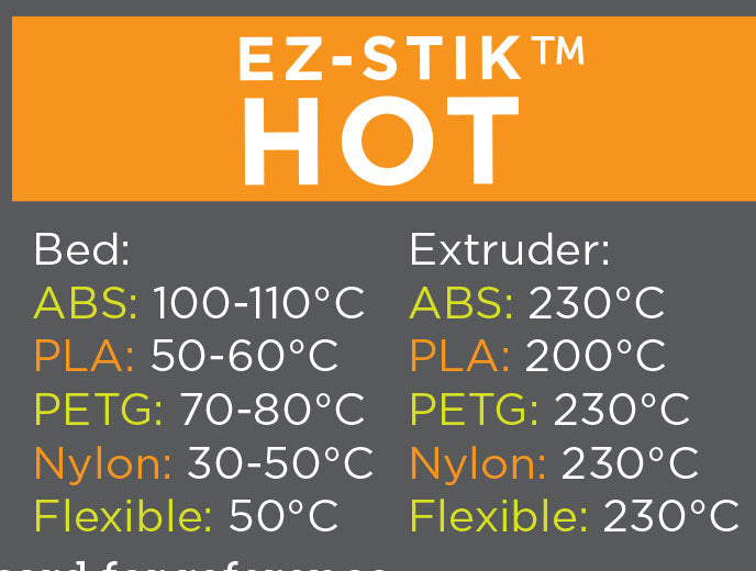 Temperature settings