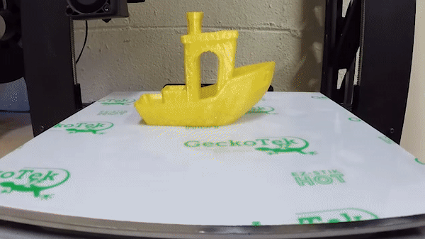 EZ-Stik being applied to a 3D printer bed