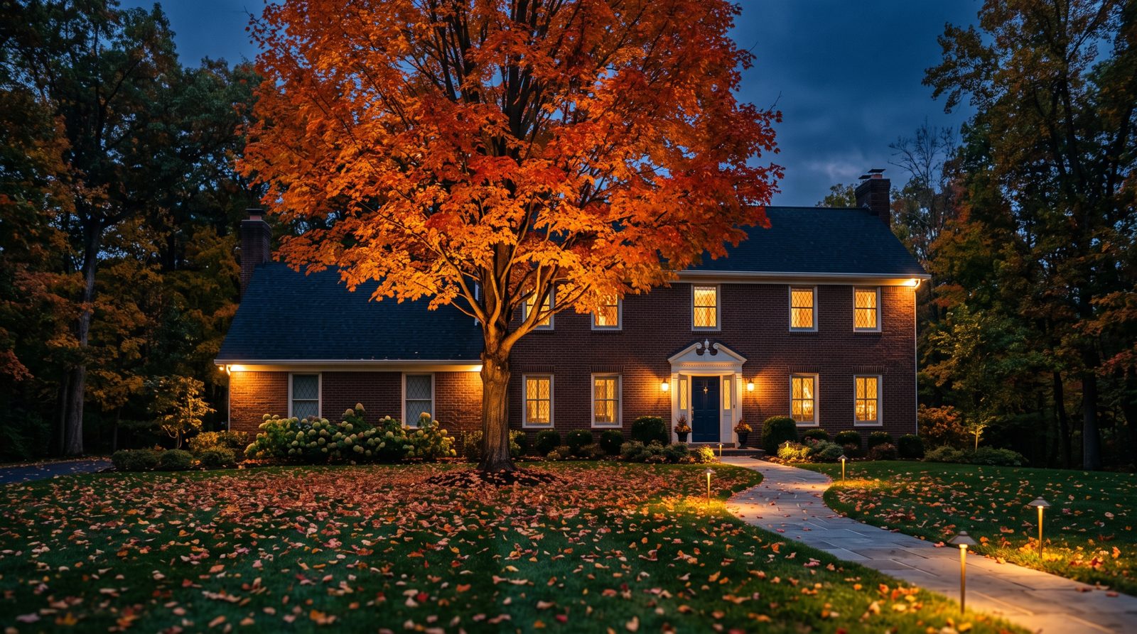 How to Light Fall Foliage in Cincinnati: Uplighting Maples and Oaks for Peak October Color