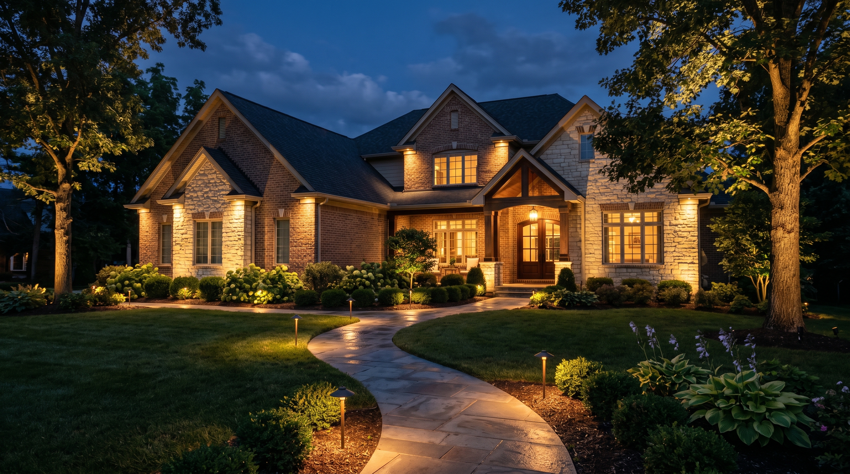 Landscape Lighting Design in Cincinnati: How to Light Your Home the Right Way
