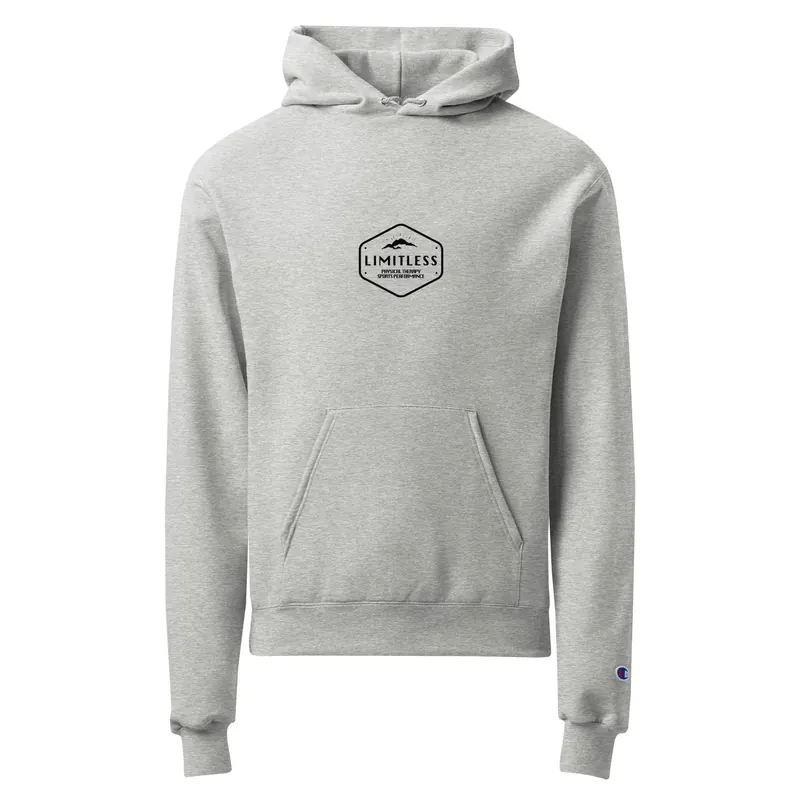 Center Main Logo | Unisex Champion Hoodie | Black Screen Print