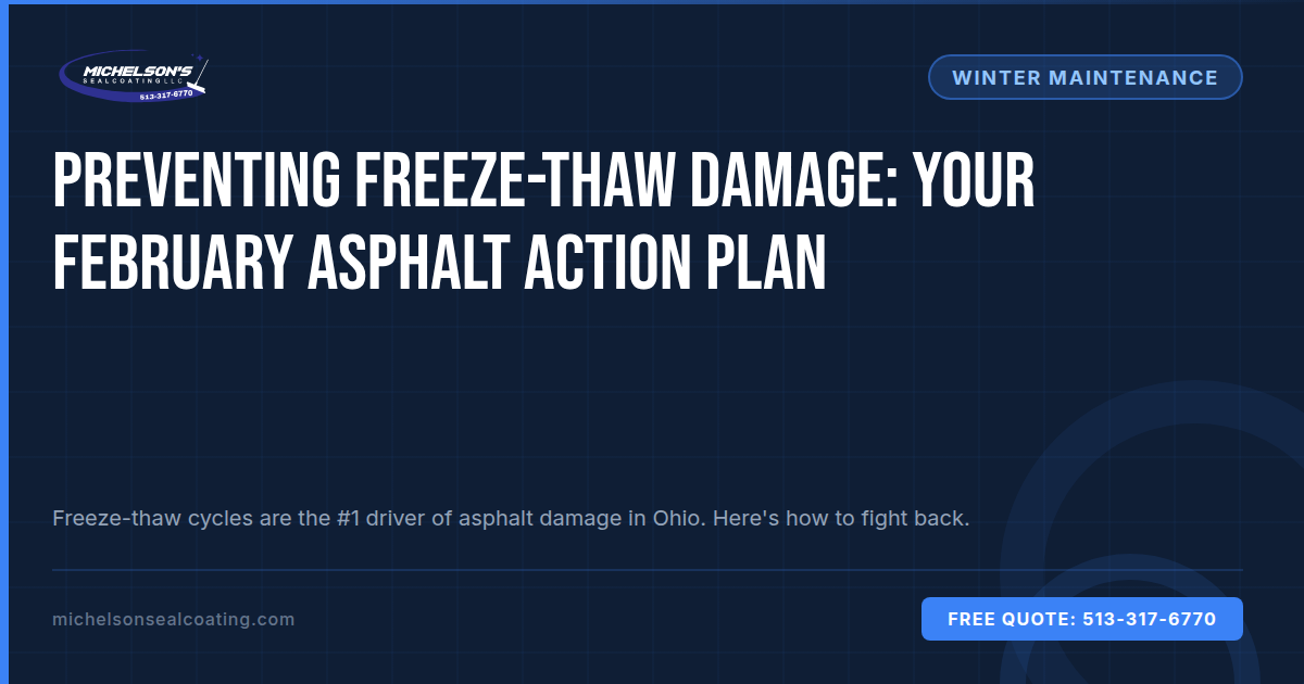 Preventing Freeze-Thaw Damage: Your February Asphalt Action Plan