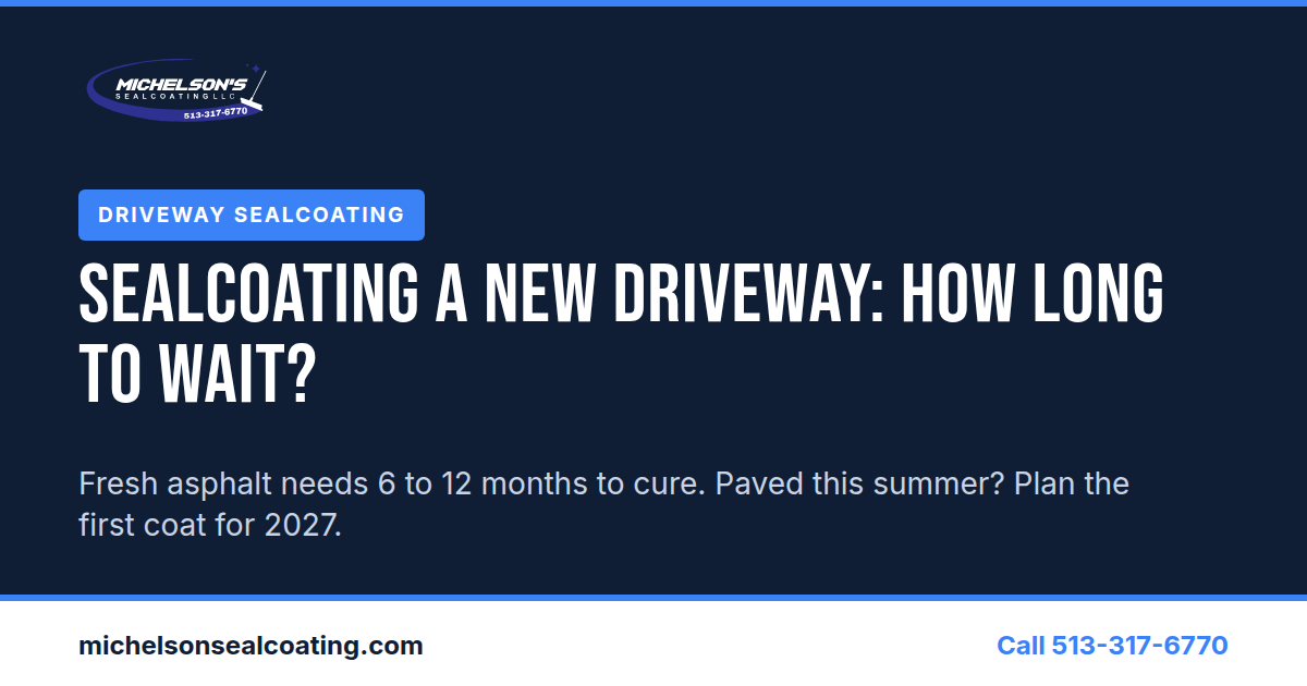 Should You Sealcoat a New Asphalt Driveway This Fall? How Long to Wait in Ohio