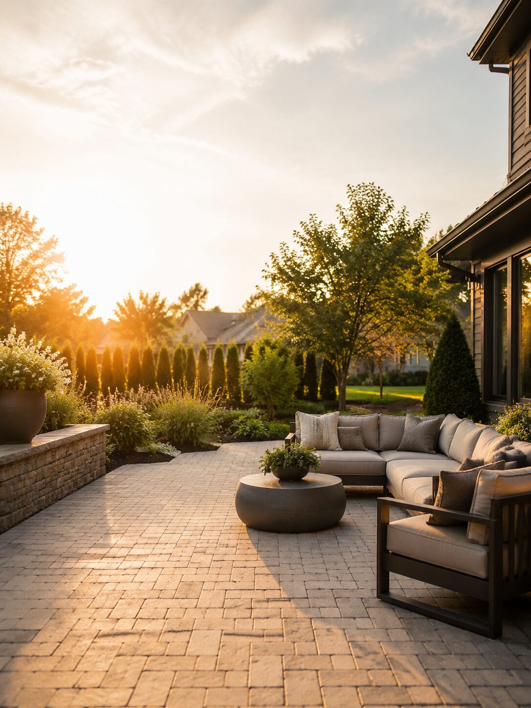 Section · Pavers