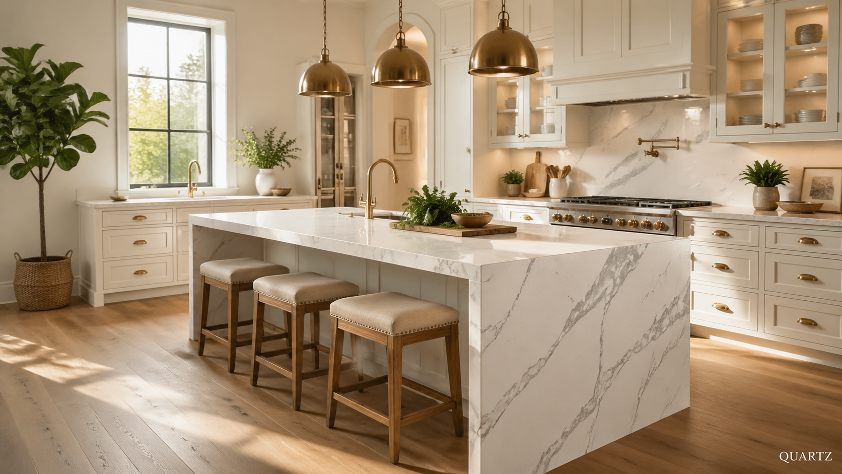 Slab samples in the Nova Surfaces Lebanon countertop showroom