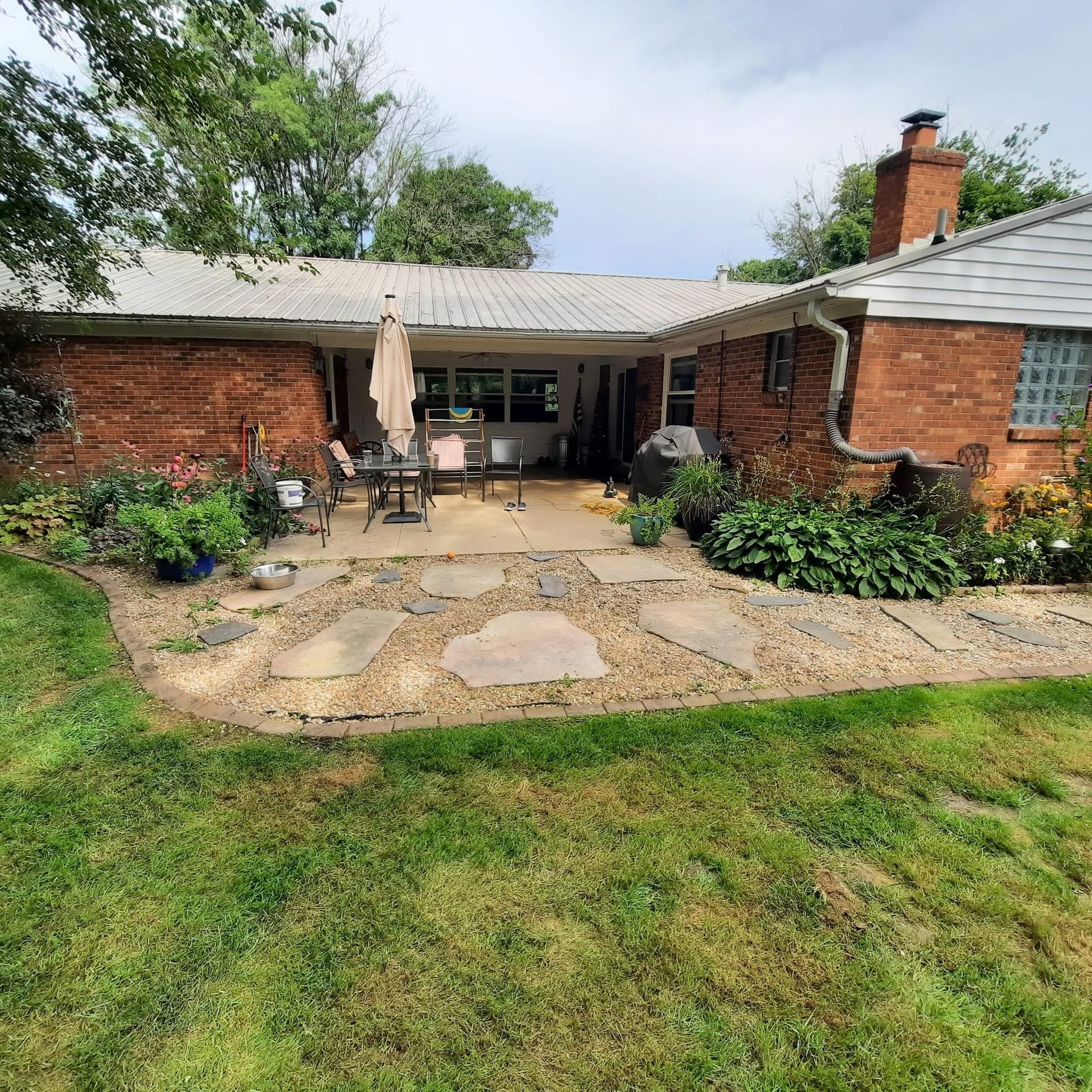 Before: Stamped Concrete Patio in Springboro, OH