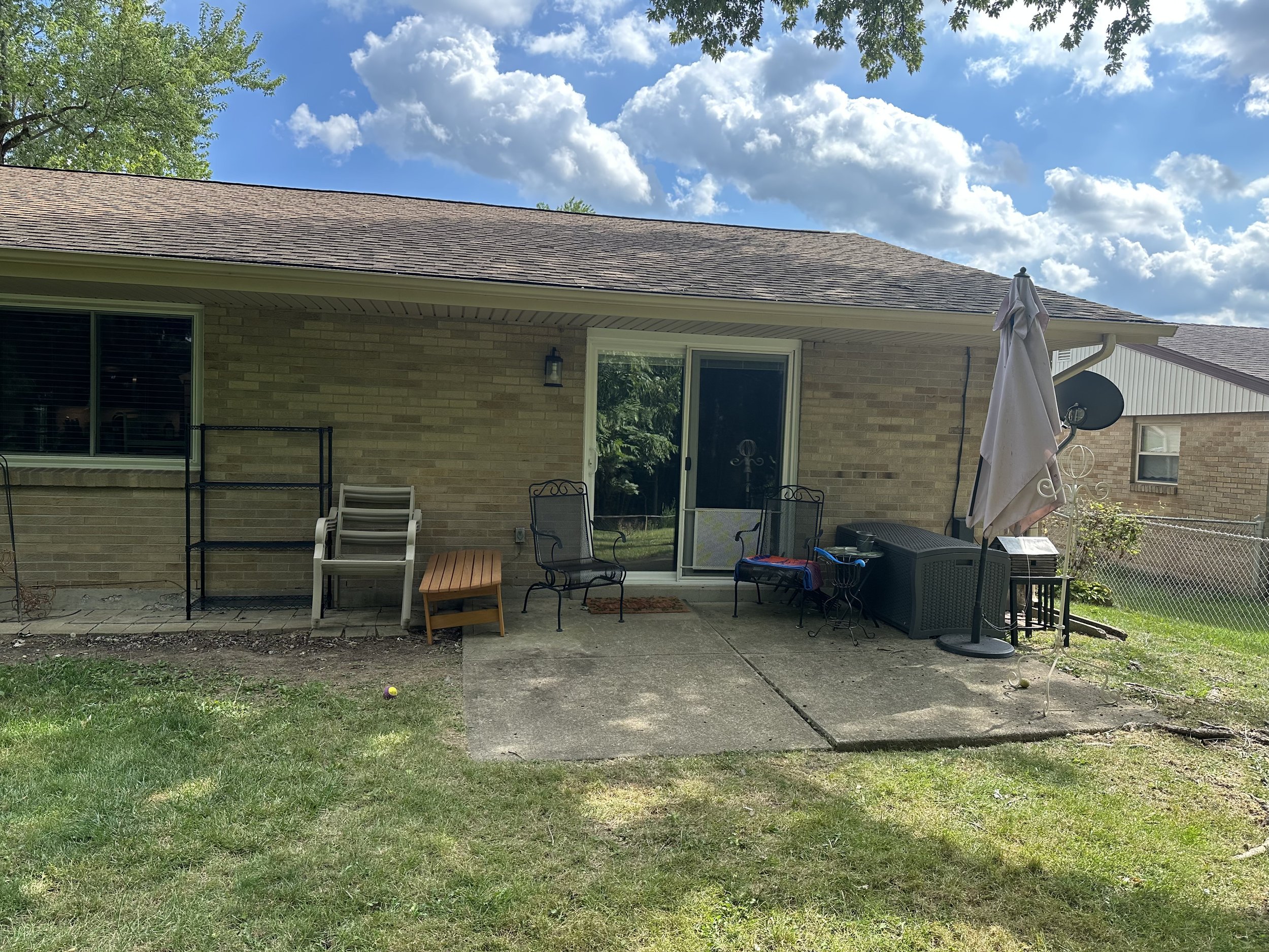 Before: Covered Patio in West Chester, OH