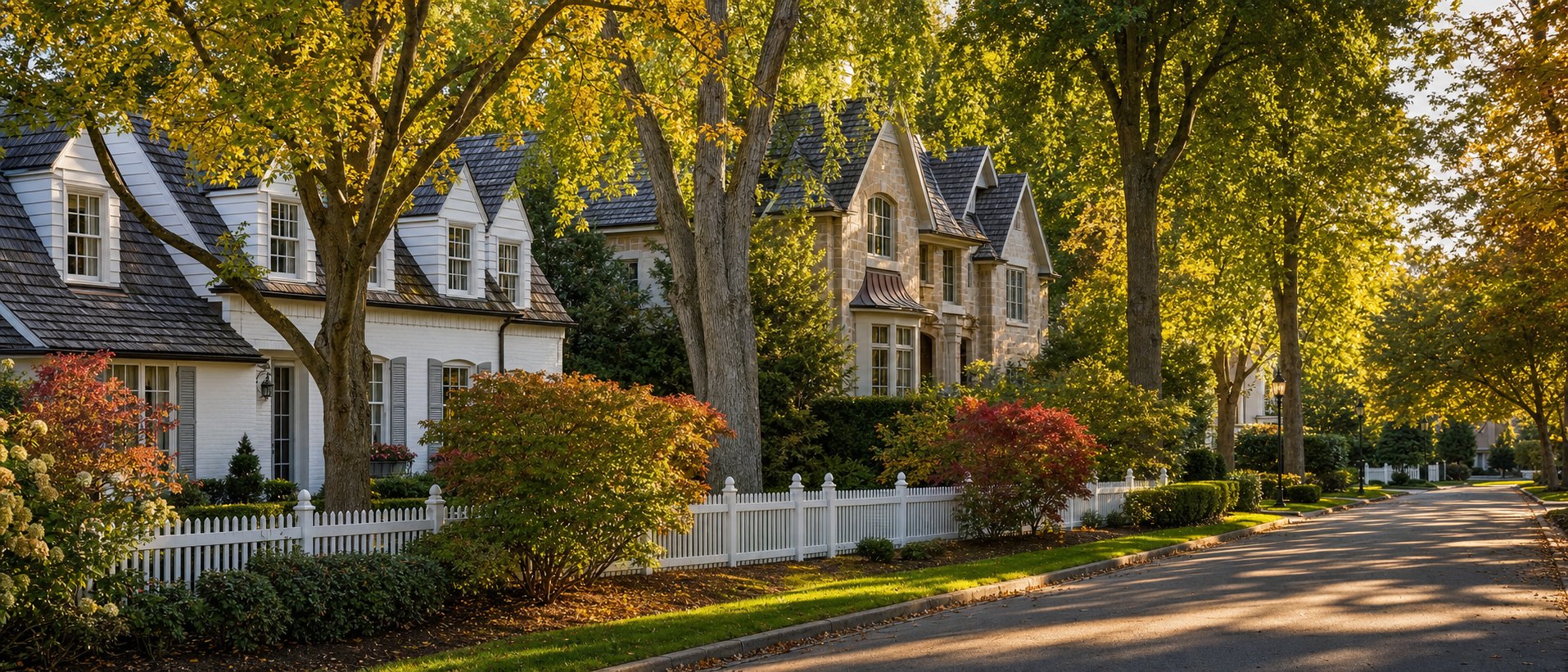 Tree-lined Greater Cincinnati neighborhood