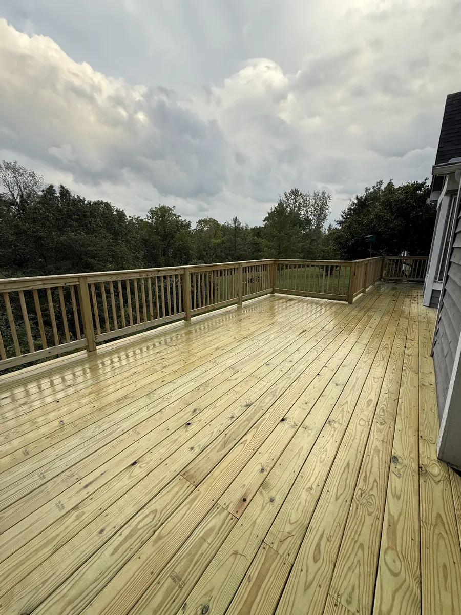 Pressure-Treated Deck Build