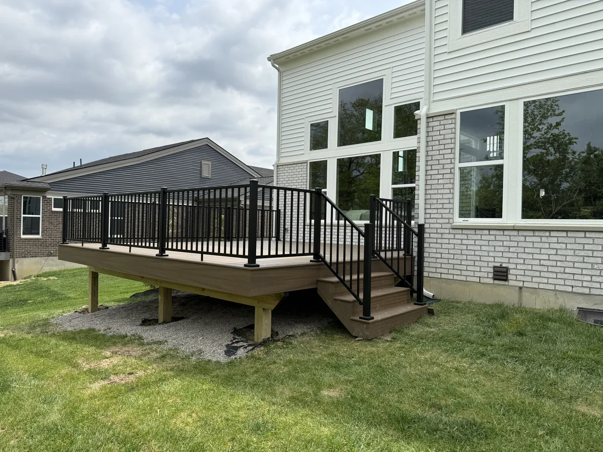 Raised Composite Deck New Build