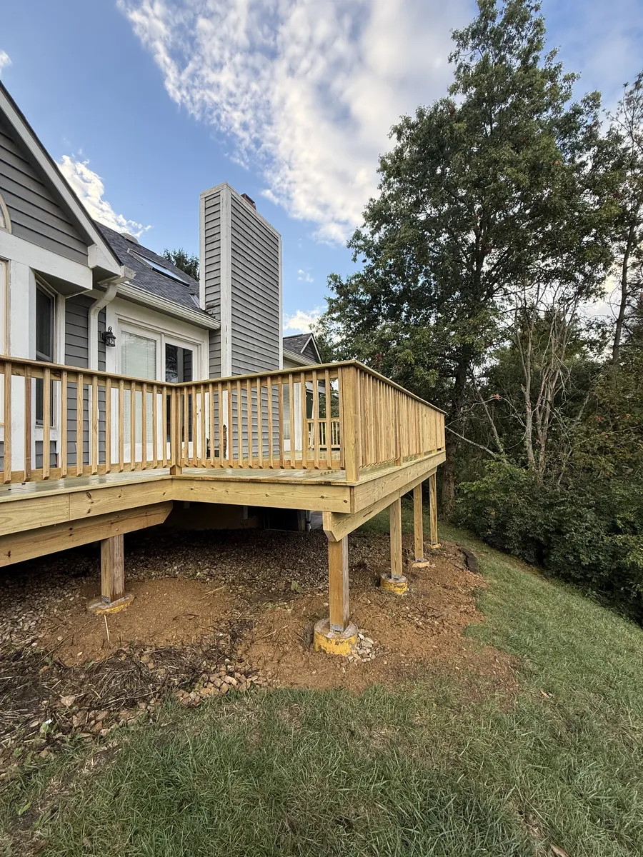 Raised Deck Framing Construction
