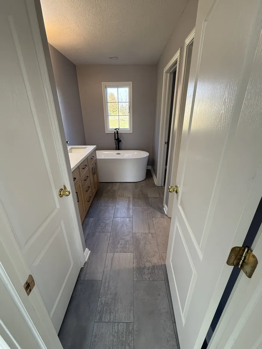 Freshly Painted Garage