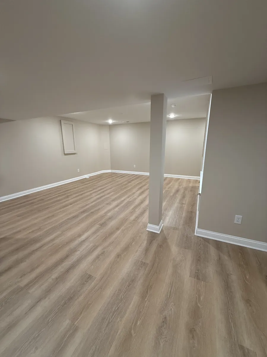 Hallway with Floating Shelves