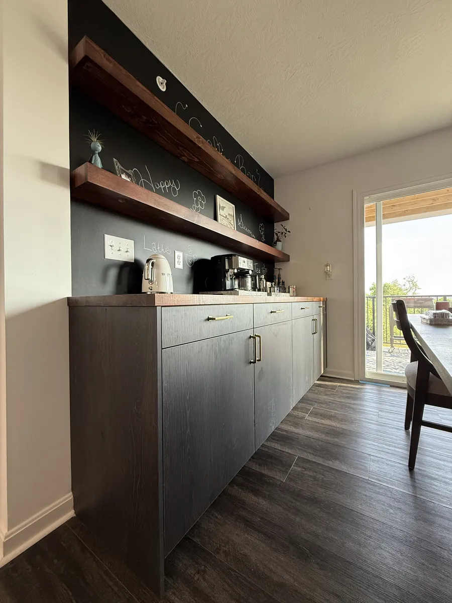 Kids Playroom with Chalkboard Wall