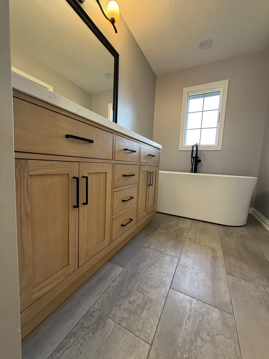 Oak Mudroom Drop Zone